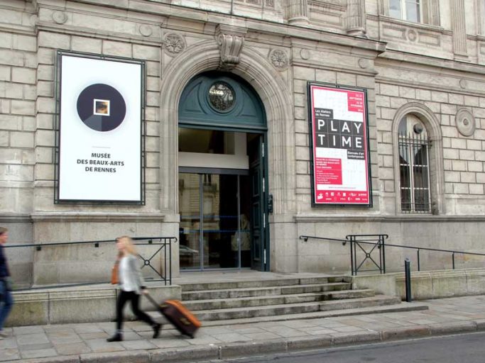 signalétique façade musée des Beaux-Arts - Rennes
